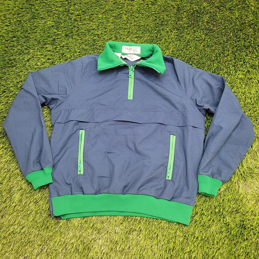 Vintage 80s Woolrich Pullover Windbreaker Anorak Jacket Small 21x23 Half-Zip USA